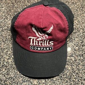 Thrills Maroon and Black Men's Hat